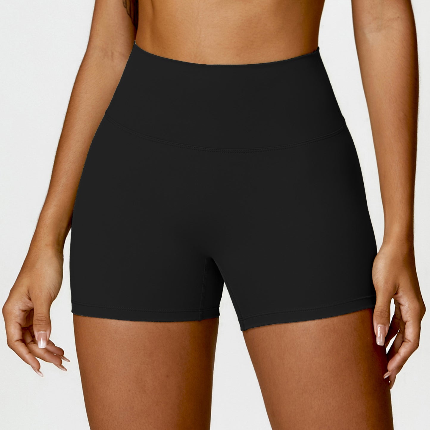 High Waisted Soft Brushed Yoga Shorts for a Flattering Lift Tummy Control Peach Lift Running Workout Shorts Style 8518