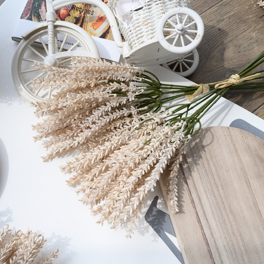 Realistic Dried Grass and Miniature Grain Faux Flowers - Stunning Greenery for Wedding Decor, INS Style YC1082