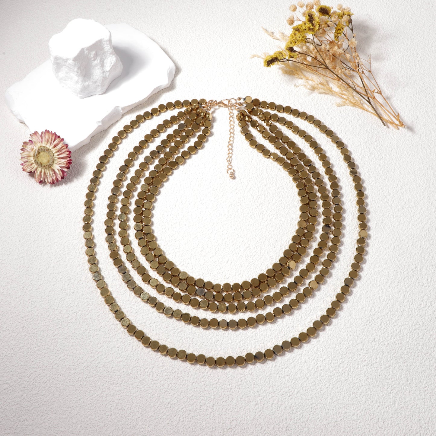 Unique Vintage-Inspired Multi-Layered Luxury Alloy Long Necklace for Women - Chic, High-End Design for the Modern Fashionista