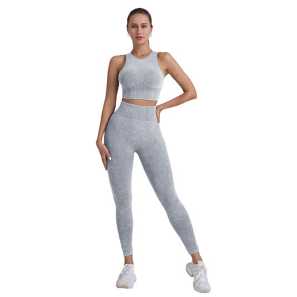 High Waisted Seamless Yoga Set for Women Peach Butt High Performance Sports Bra and Leggings for Comfort and Style