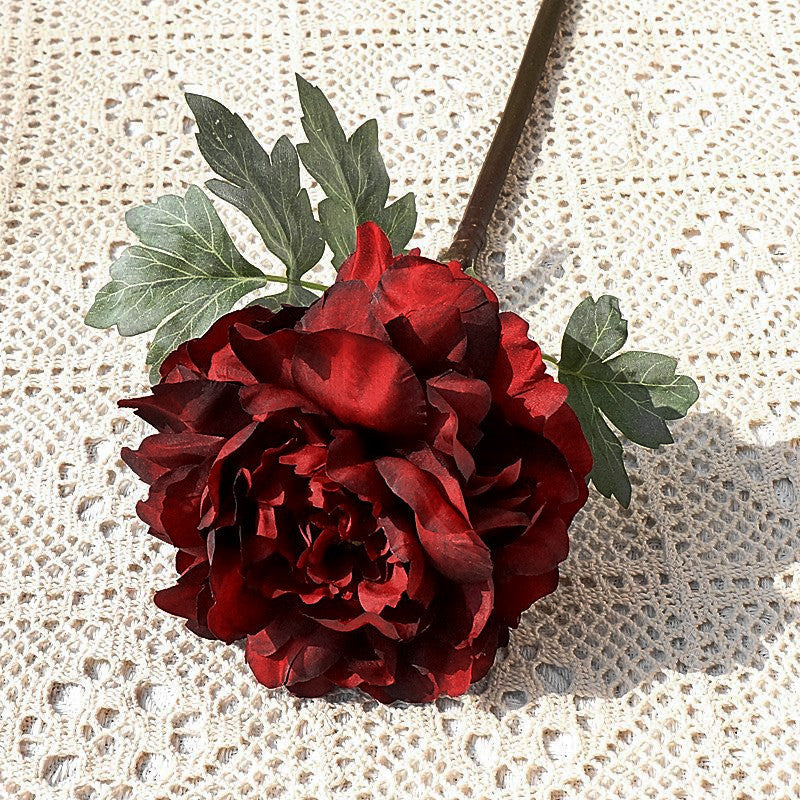 Realistic Peony Flower Single-Stem Fairy Peony - Perfect for Home Decor, Photography Props, and Wedding Decorations