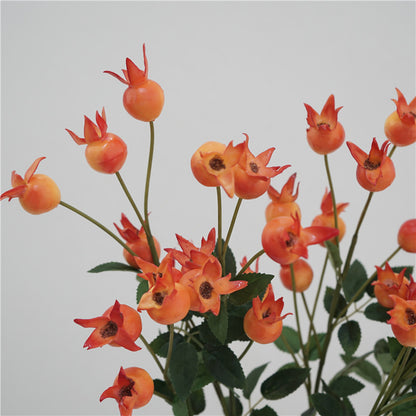 Stunning Nordic Rosehip Faux Flowers for Wedding and Home Décor – Elegant Table Centerpiece for Living Room & TV Stand