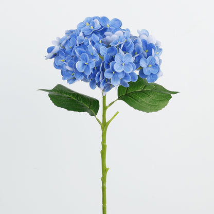 Realistic Touch Hydrangea Branch Soft Rubber Decorative Faux Flowers for Elegant Home and Wedding Décor