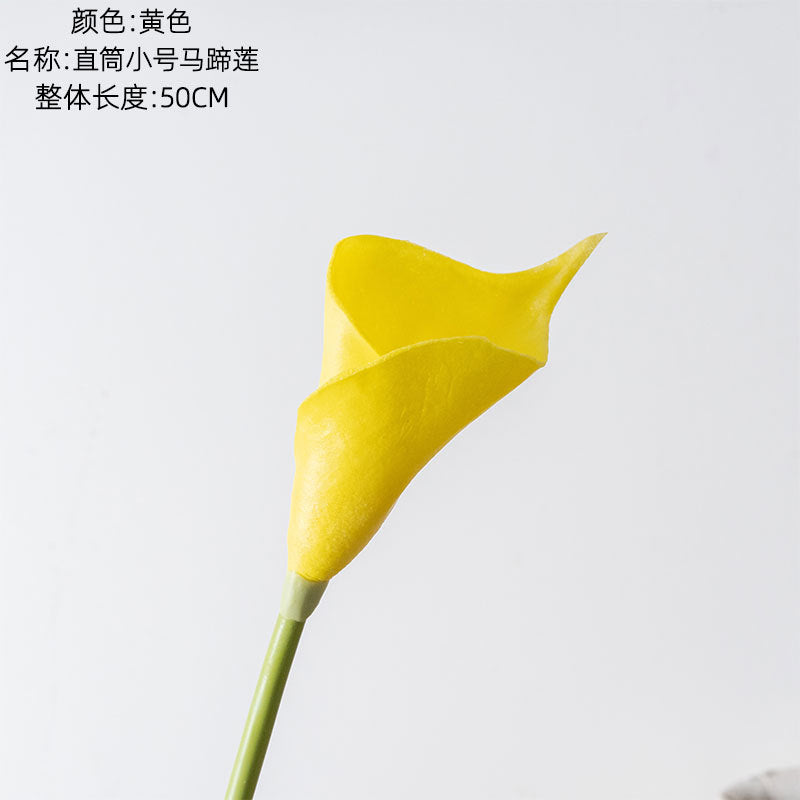 INS-Style Realistic Calla Lily PU Faux Flowers for Home Decor - Perfect for Weddings and Celebrations, MW01512Y