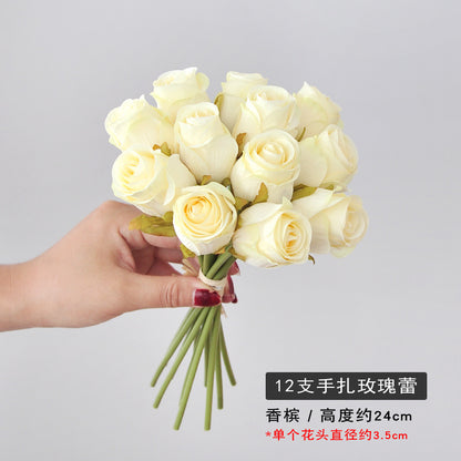 Elegant Handheld Artificial Rose Bouquet for Home Décor and Photography Props | Perfect for Wedding Decorations and Special Events