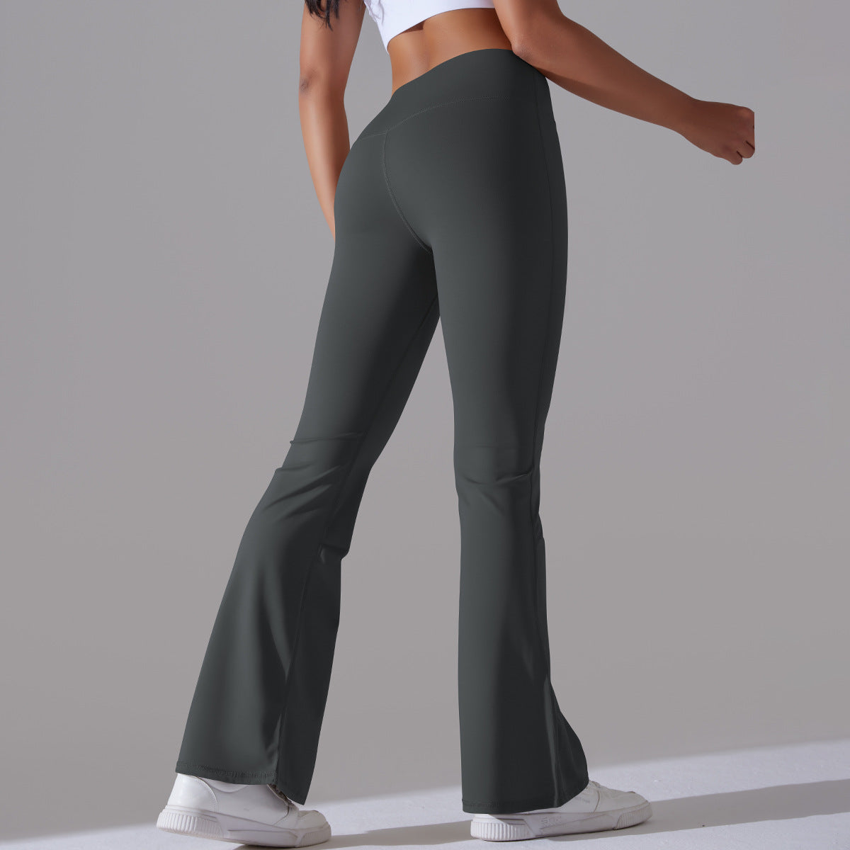 High Waisted Yoga Bootcut Pants for Women Seamless Butt Lifting Wide Leg Leggings for Fitness and Casual Wear