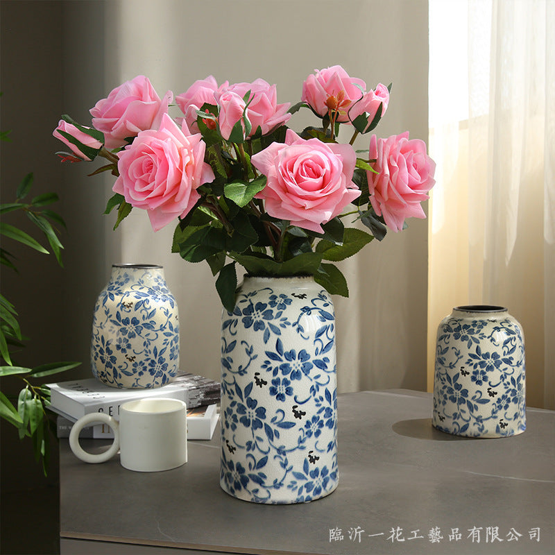 Lifelike Handfeel Moisturizing Happy Rose - Elegant Modern Home Décor for Living Room, Luxurious Floral Arrangement for Hallway and Photography Prop