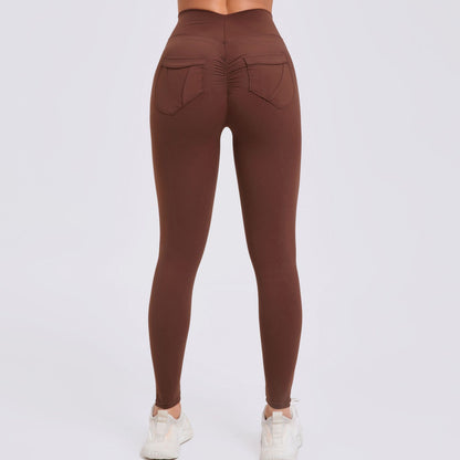 High Waisted Quick Dry Running Leggings with Breathable Pockets for Yoga Gym Workouts and Everyday Comfort