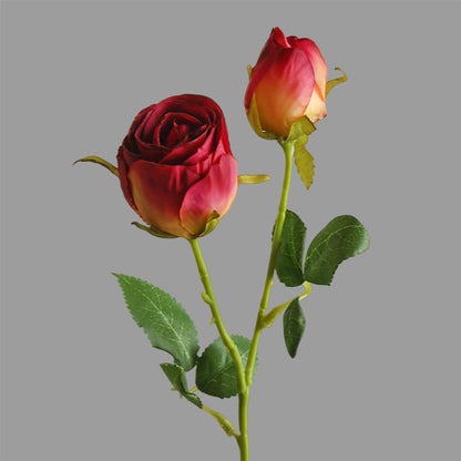 Realistic Double-Sided Edged Rose – Luxurious Silk Flower for Living Room Decor, Wedding Props, Tea Flower Arrangements, and Photography Backdrops