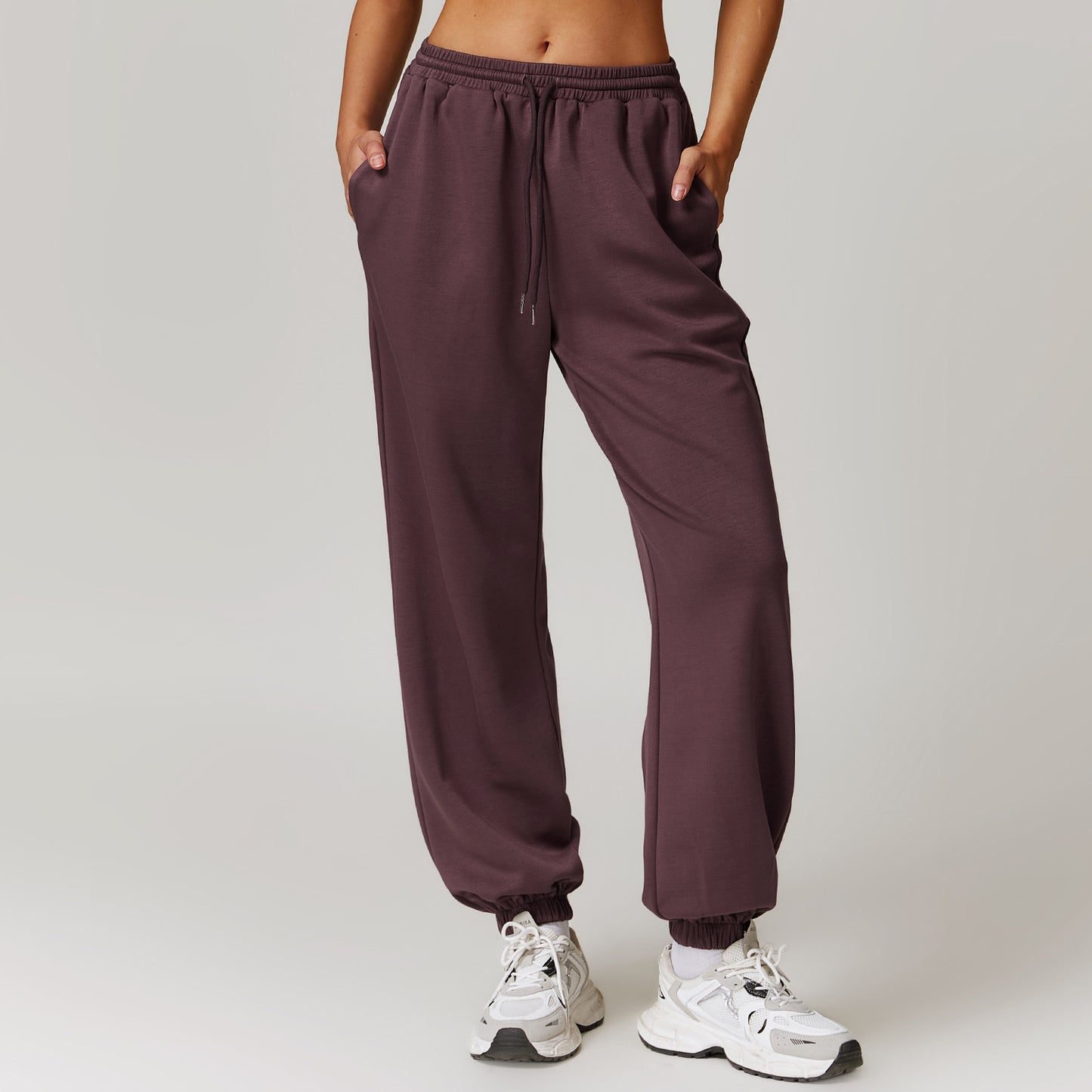 Spring High Waisted Relaxed Fit Sweatpants Versatile Wide Leg Joggers for Casual Outfits Activewear Style 8952 1