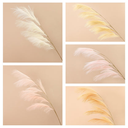 Lifelike Pampas Grass Simulation Flowers for Home Decor - Perfect for Weddings & Special Occasions (Model MW09927)