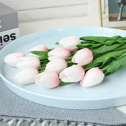 Realistic Mini PU Tulip | Artificial Faux Flowers for Home Decor and Wedding Celebrations - Long-lasting and Maintenance-free