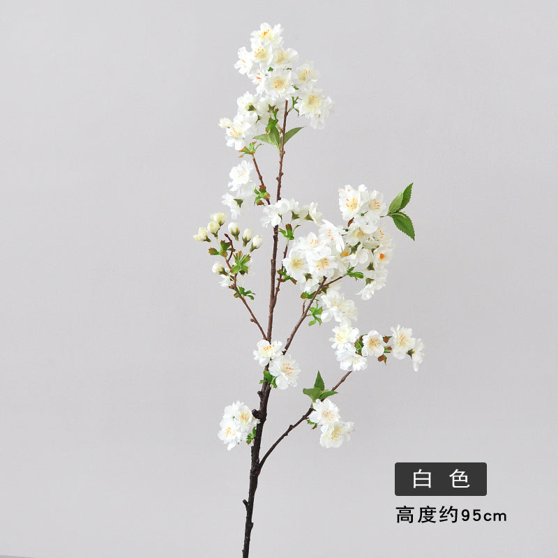 Elegant 95cm Realistic Fake Cherry Blossom Branch - Perfect for Mall Decorations, Event Planning, and Home Decor