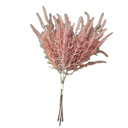 L388 Artificial Lavender Reed Bouquet - Realistic Faux Flowers for Stunning Home Décor & Wedding Arrangements | Perfect Decorative Floral Accents