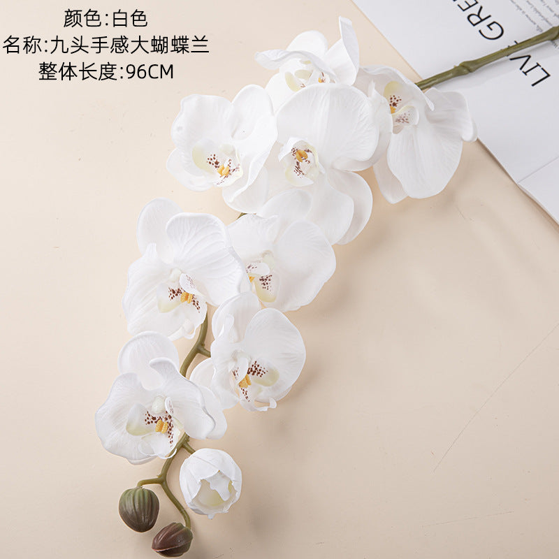 Lifelike Moist Touch Faux Phalaenopsis Orchid - Perfect for Weddings and Home Decor - Realistic Artificial Flowers for Elegant Arrangements - Model MW18902