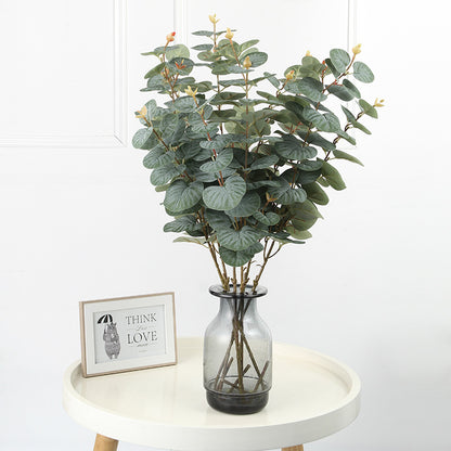 Realistic Eucalyptus Leaves & Money Plant Decor - Perfect for Weddings and Home Decoration - Lifelike Faux Botanicals for Stylish Displays