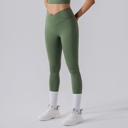 High Waisted Elastic Workout Leggings for Running and Yoga Butt Lifting Quick Dry and Sculpting Fitness Pants