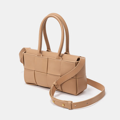 Chic Korean Genuine Leather Woven Handbag and Versatile Designer Tote with Feel for Every Occasion