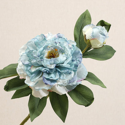 Luxury Double-Headed Peony Artificial Flowers: Elegant Home Decor for Living Room, Stunning Table Centerpiece, Realistic Floral Arrangement