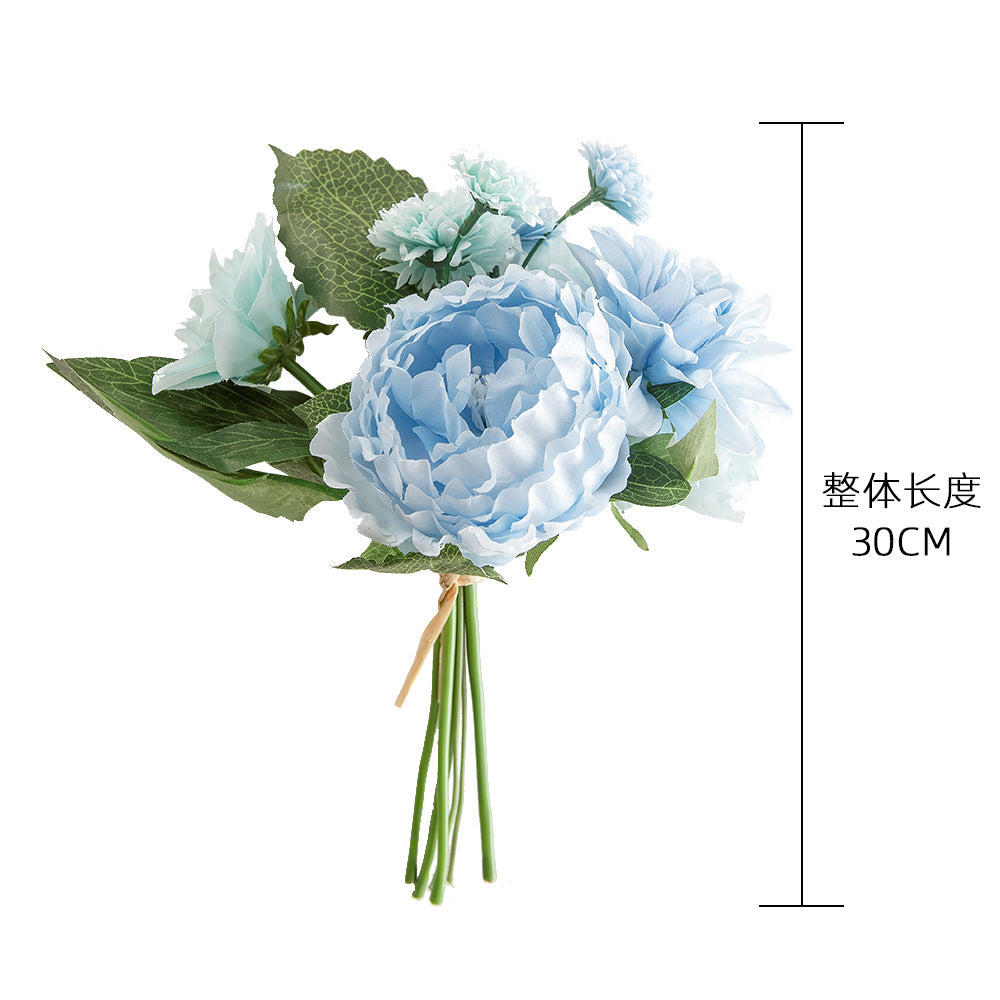 Stunning Artificial Peony Dalia Flower Bouquet - Realistic Faux Flowers for Wedding Decor and Home Decor - GF16399