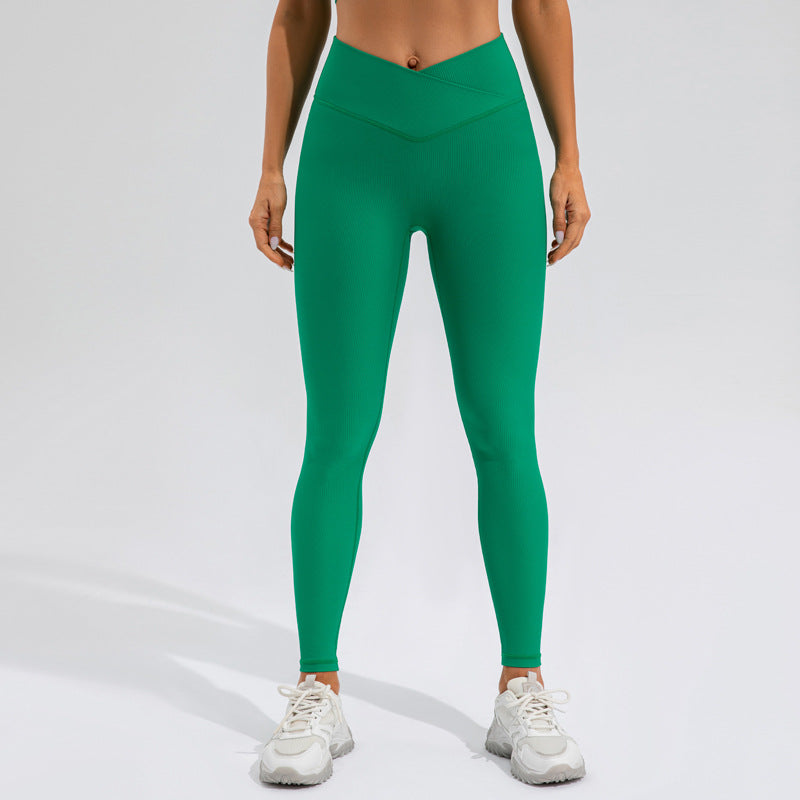 High Waisted Quick Dry Yoga Pants for Women Tummy Control Butt Lifting Design for Outdoor Running and Fitness Activities