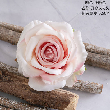 Realistic Artificial Love Rose Flower Head for Home Décor | Stunning Faux Bouquet Ideal for Wall Decorations | CL03001