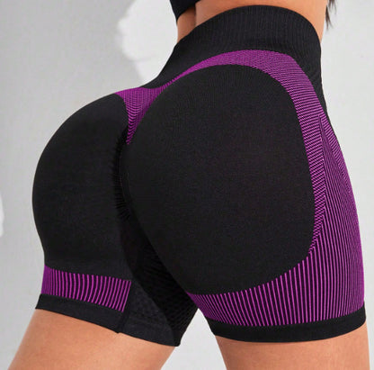 Seamless Peach Yoga Pants for an Enhanced Curvy Look High Waisted Drip Dyed Form Fitting Shorts for Your Workout