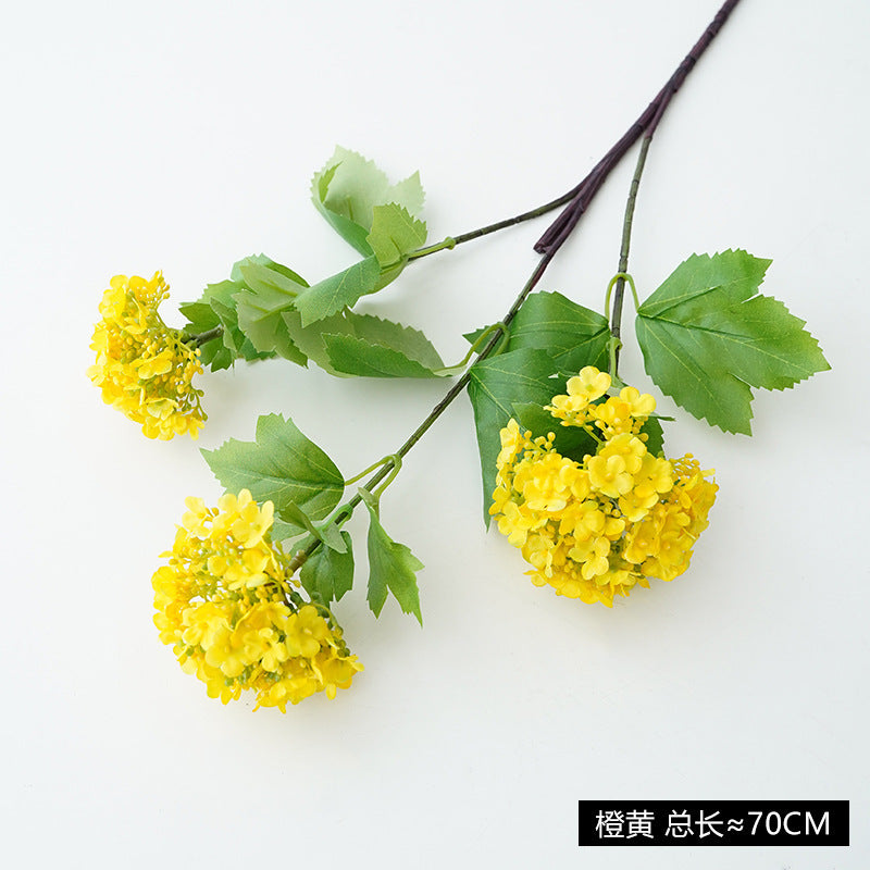 Faux Hydrangea Triple-Headed Artificial Flower Arrangement for Elegant European Home Decor – Perfect for Floral Styling and Garden Aesthetics