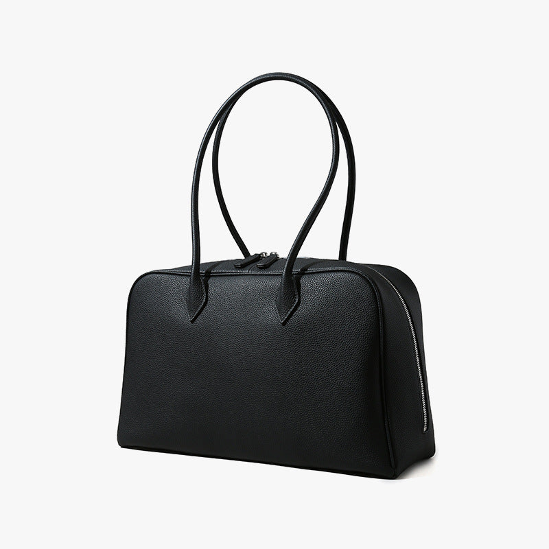 Chic Autumn Winter Luxury Women s Handbag Grain Leather Shoulder Bag Genuine Leather Purse for Fashion Forward Ladies