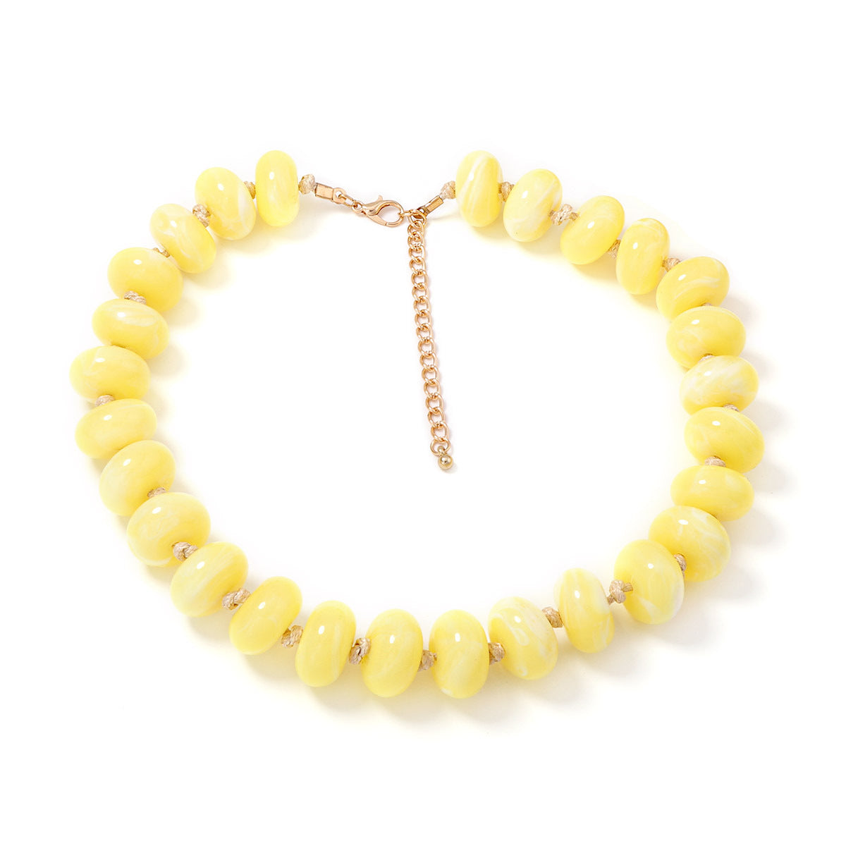 Personalized Colorful Macaron Beaded Necklace for Women - Perfect for Spring/Summer Vacation Vibes, Trendy Jewelry Accessory