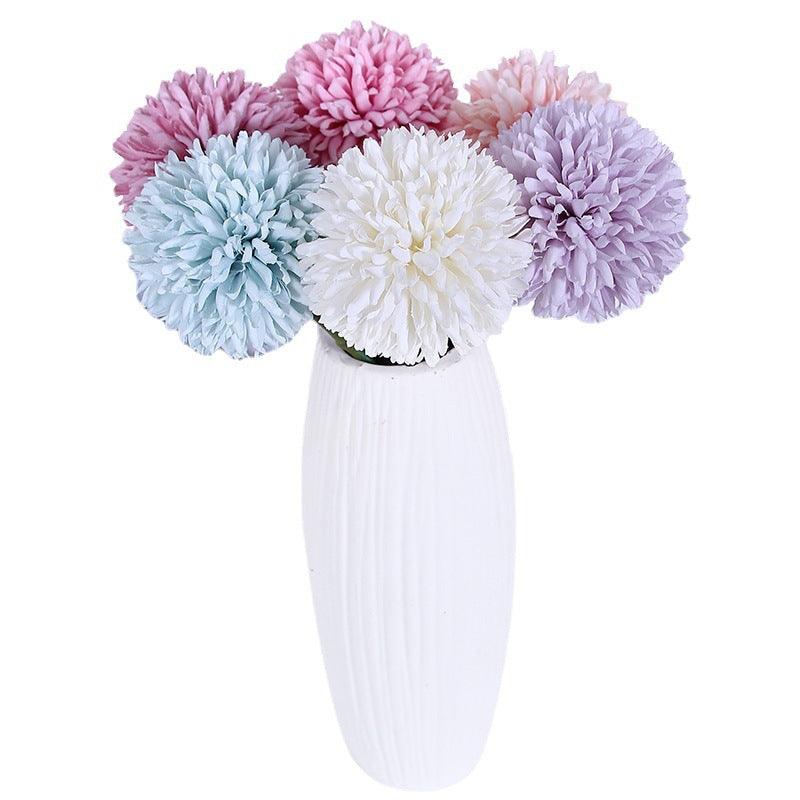 Realistic Single-Head Dandelion Ball Flower—Charming Faux Flower Pot for Weddings and Home Decor, Perfect for Unique Floral Arrangements