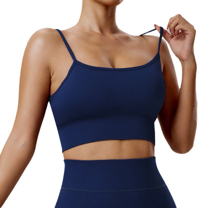 Elevate Your Workout with Our Breathable Sports Bra Quick Dry Padded Running Tank Top for Yoga and Fitness