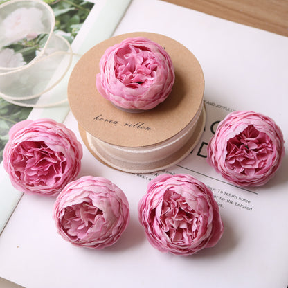 Realistic Peony Flower Bouquet - Perfect for Wedding Decor, Photography Props, and Gift Box Decorations