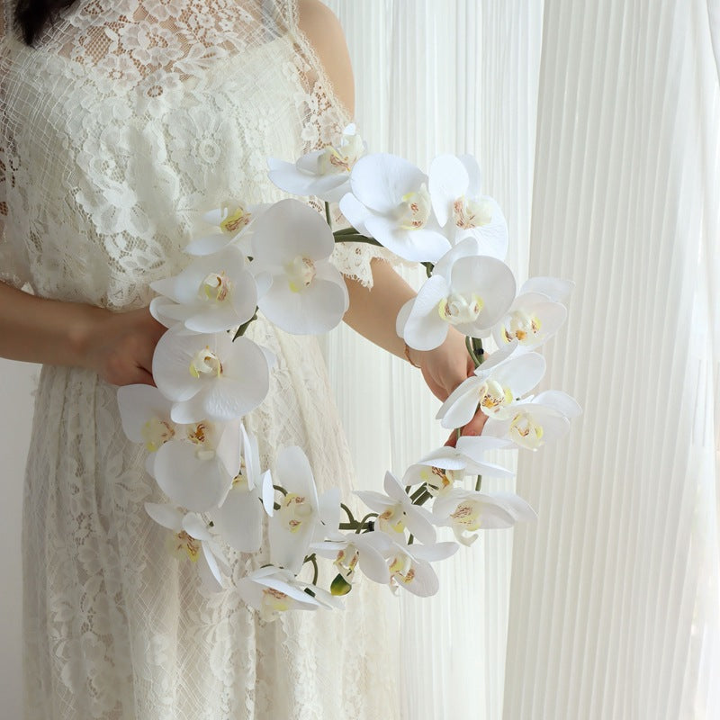 Extra Large Artificial Phalaenopsis Orchid Flowers for Weddings, Events, and Photography – Stunning Hanging Decorations and Elegant Hair Accessories