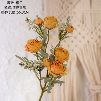 Lush Green Plant Artificial Floral Arrangement - Elegant Faux Flowers for Weddings and Home Decor - Trendy INS Style Decorative Piece MW83112