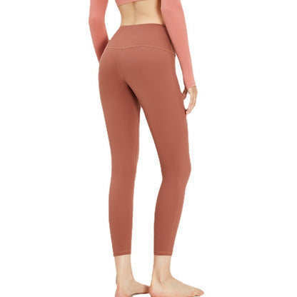 High Waisted Fleece Lined Women's Fitness Leggings Sculpting Peach Butt Tights for Fall and Winter for Yoga and Activewear