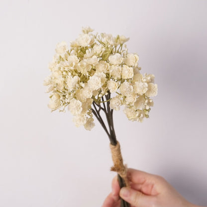 Autumn-Inspired Baby's Breath Bouquet - Elegant Artificial Flower Arrangement for Brides, Perfect for Weddings, Photoshoots, and Event Decor