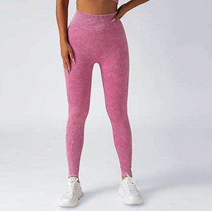 High Waisted Seamless Peach Butt Yoga Pants with Tummy Control and Chest Pad Versatile Zippered Tank Top Gym Set for Comfort and Style