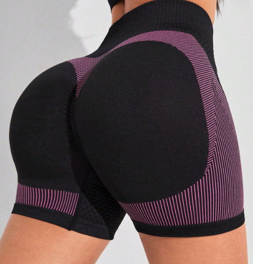 Seamless Peach Yoga Pants for an Enhanced Curvy Look High Waisted Drip Dyed Form Fitting Shorts for Your Workout