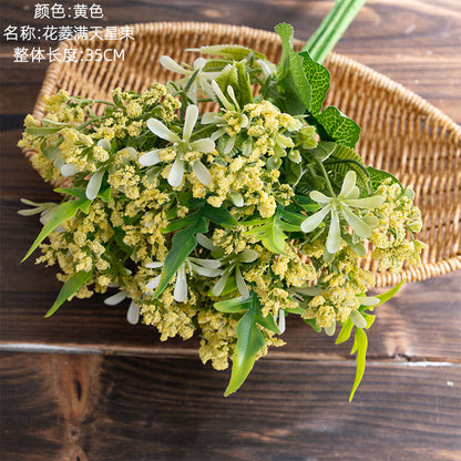 Stunning Artificial Baby's Breath Bouquet - Perfect for Weddings, Events, and Home Decor - Realistic Green Floral Arrangement - MW81113