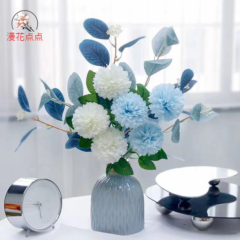 Elegant Artificial Silk Flowers - Luxurious Faux Floral Arrangements for Living Room and Dining Table Centerpieces, Chic Home Décor Vases and Bouquets