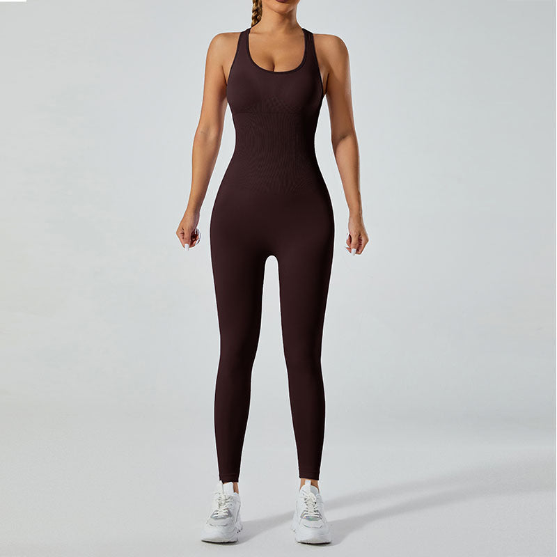 Seamless One Piece Yoga Jumpsuit Versatile Yoga Pants and Dance Outfit for Comfort and Style in Your Workout Routine