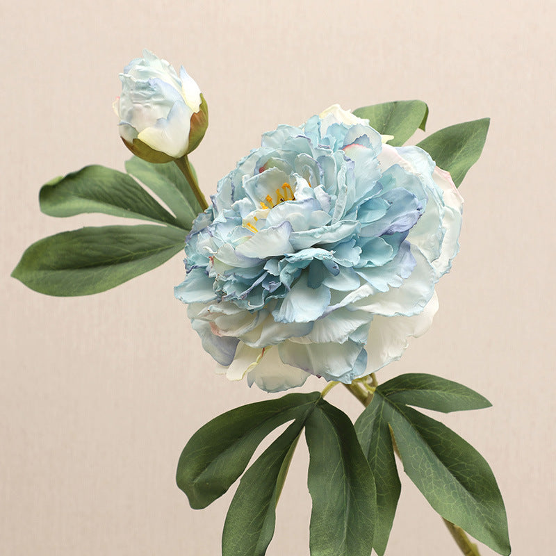 Luxurious Faux Peony Flower Bouquet with Elegant Edges - Perfect Home Decor for Living Rooms, Dining Tables, and Special Occasions