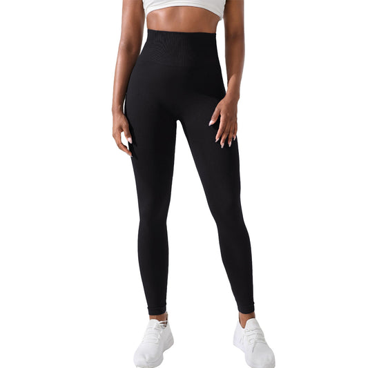 Peach Butt Lifting High Waisted Fitness Leggings for Running and Yoga Ultra Stretch Solid Color Sport Pants for Comfort and Style