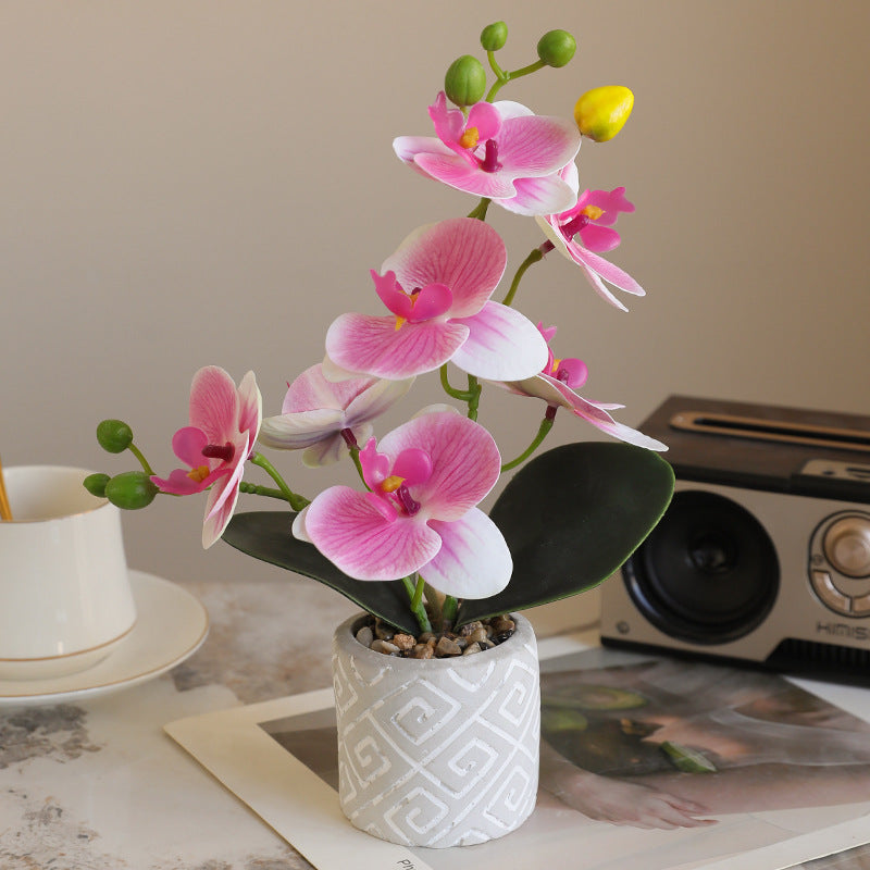 Lifelike Orchid Potted Plant for Home Decor & Wedding Photography – Perfect for Hotels, Desks, Living Rooms, and Outdoor Events