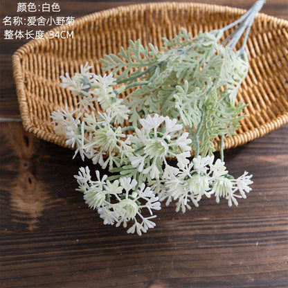 Charming Artificial Wild Daisy Decoration - MW73783 | Lifelike Faux Plant Perfect for Weddings, Home Décor, and Trendy INS Aesthetic