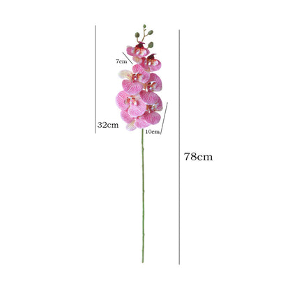 Luxury Feel Faux Orchid Blooms - Elegant Decorative Floral Arrangement for Living Room, Coffee Table & TV Cabinet - Realistic Touch and Stunning Visual Appeal