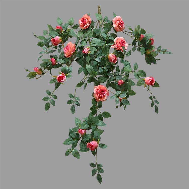 Lifelike Artificial Rose Vine – Perfect for Heartfelt Home Décor, Living Room Ceiling Décor, and Stunning Indoor Landscape Design