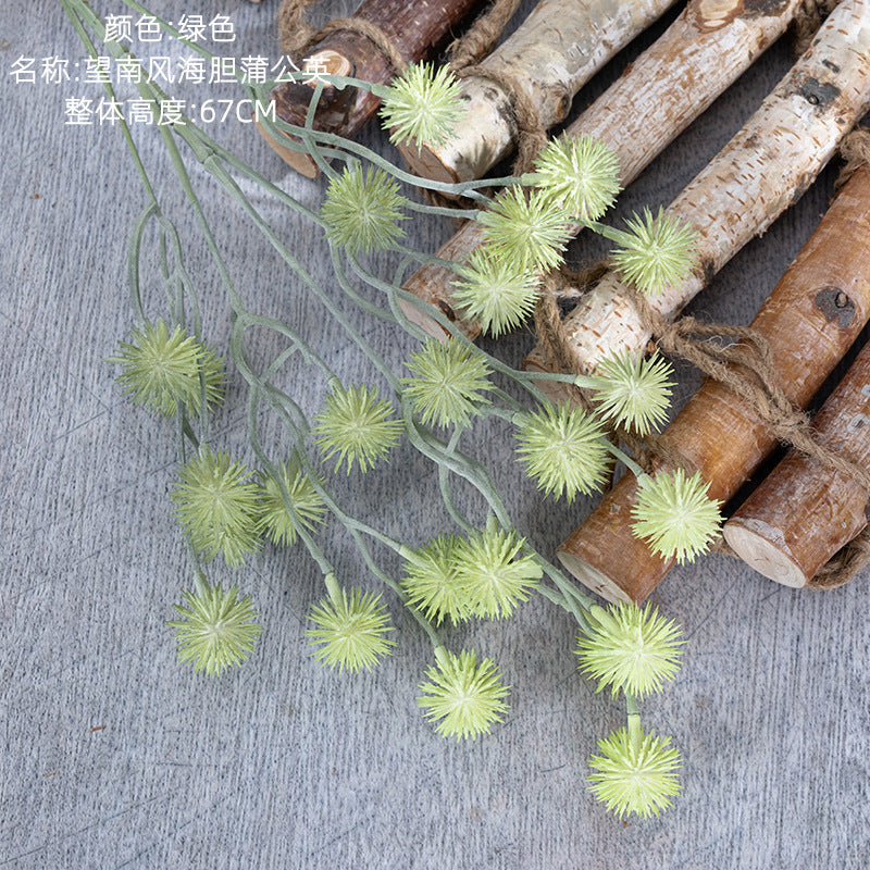 Lifelike Sea Urchin & Dandelion Artificial Flowers for Home Décor | Elegant Wedding Decoration | MW53001