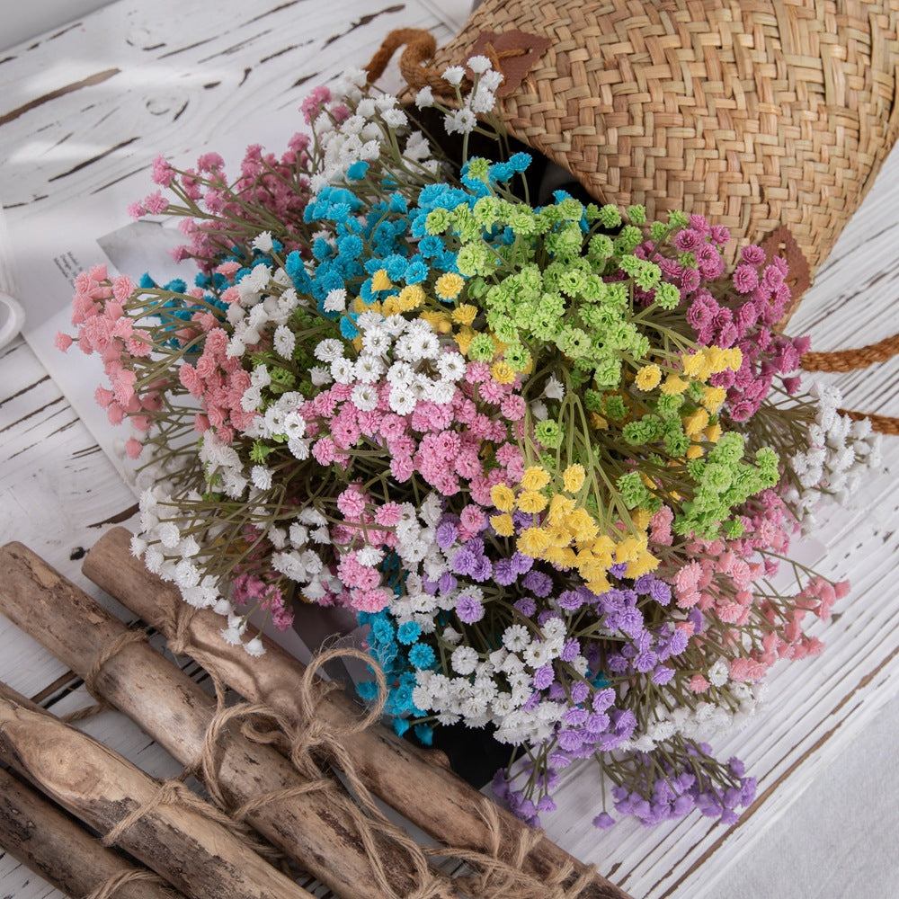 Charming Baby's Breath Faux Flower Arrangement – Perfect for Home Décor, Weddings, and Special Events (Model DY1-484)